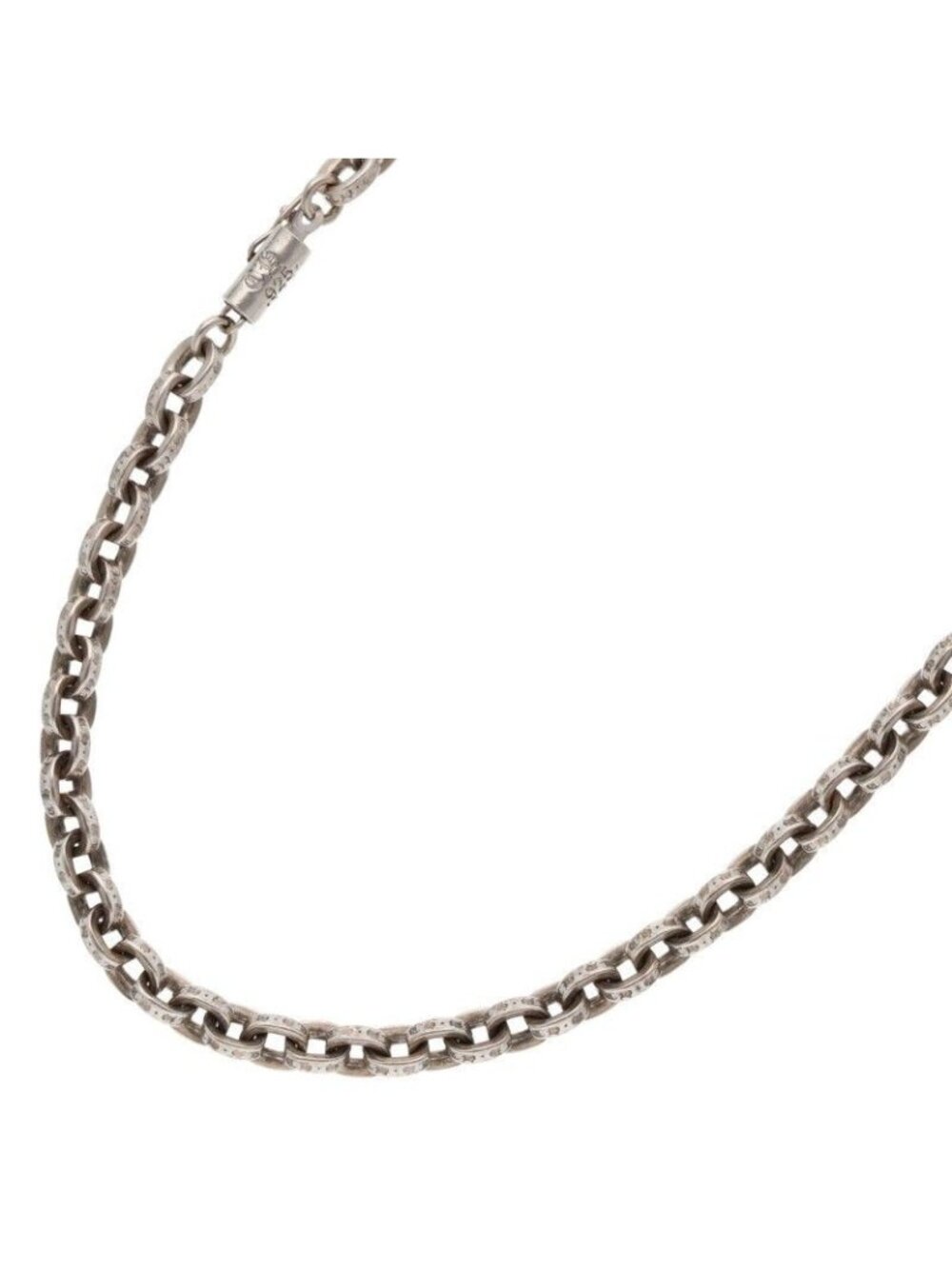 Chrome Hearts Paper Chain 18 Silver Necklace